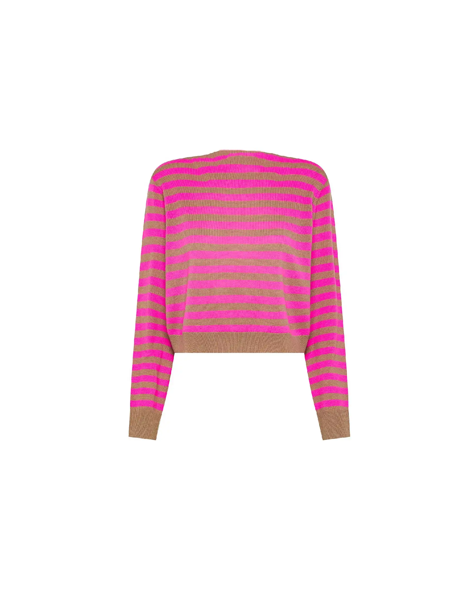 SUN 68 MAGLIA STRIPES CAMMELLO