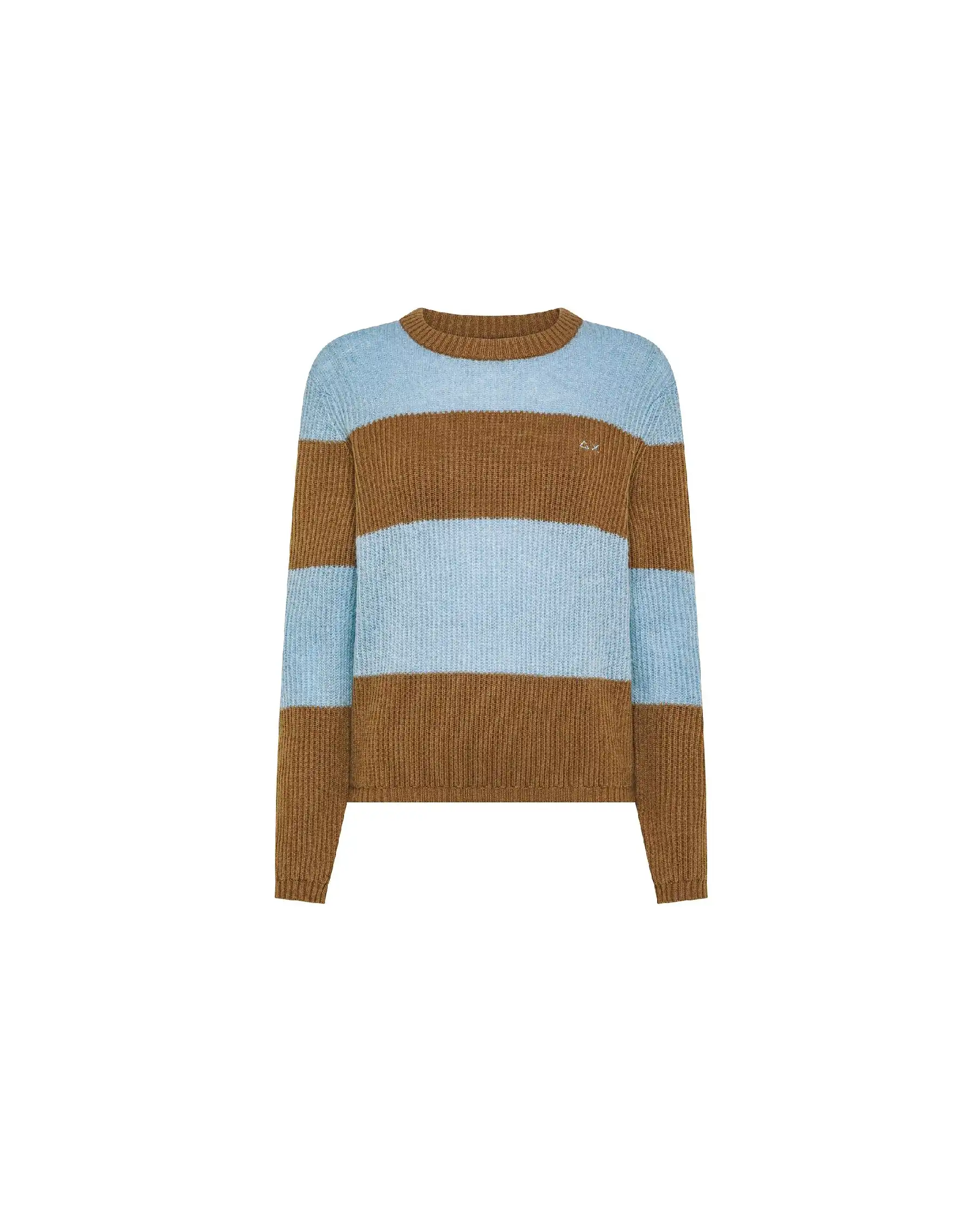 SUN 68 MAGLIONE COLOR BLOCK CAMMELLO