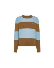 SUN 68 MAGLIONE COLOR BLOCK CAMMELLO