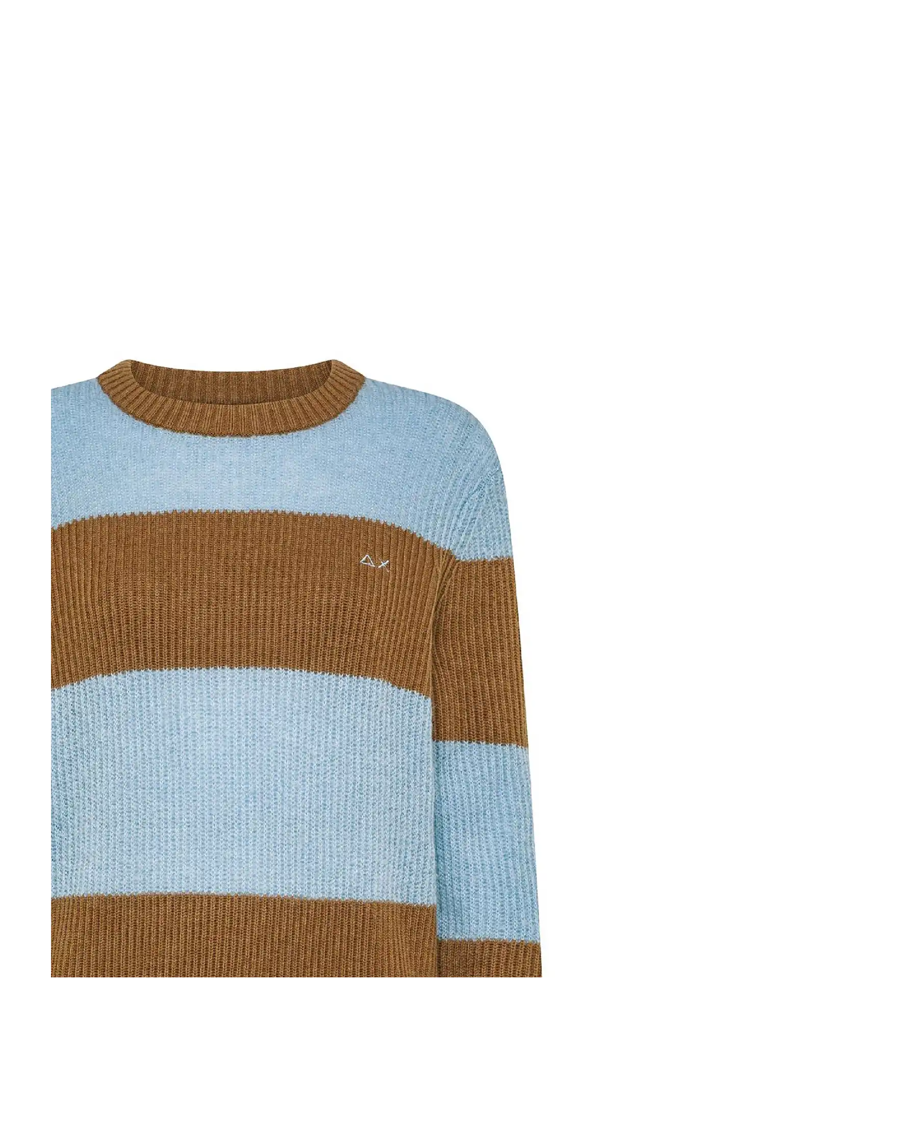 SUN 68 MAGLIONE COLOR BLOCK CAMMELLO