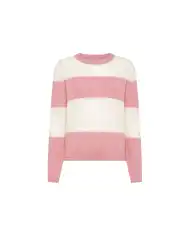 SUN 68 MAGLIONE COLOR BLOCK ROSA