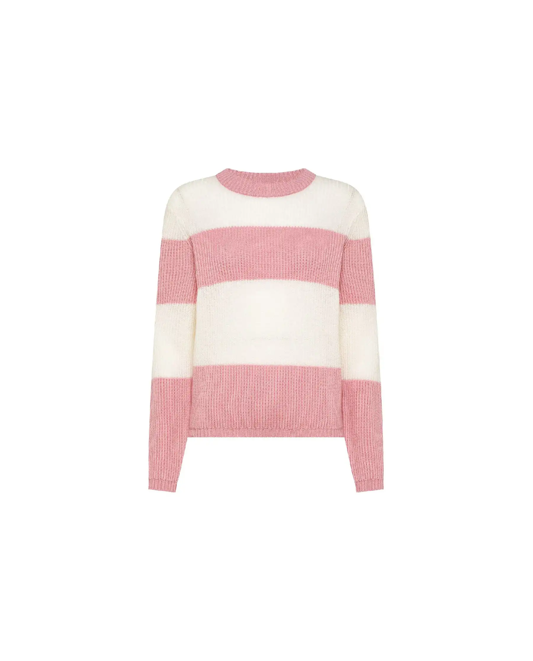 SUN 68 MAGLIONE COLOR BLOCK ROSA