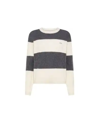 SUN 68 MAGLIONE COLOR BLOCK PANNA SUN 68 MAGLIONE COLOR BLOCK PANNA
