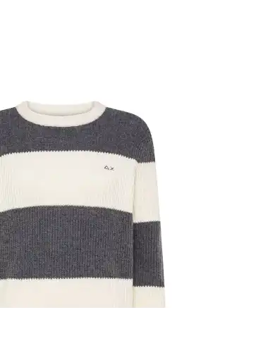 SUN 68 MAGLIONE COLOR BLOCK PANNA SUN 68 MAGLIONE COLOR BLOCK PANNA
