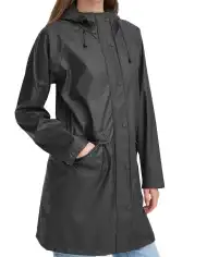 ICHI IMPERMEABILE NERO