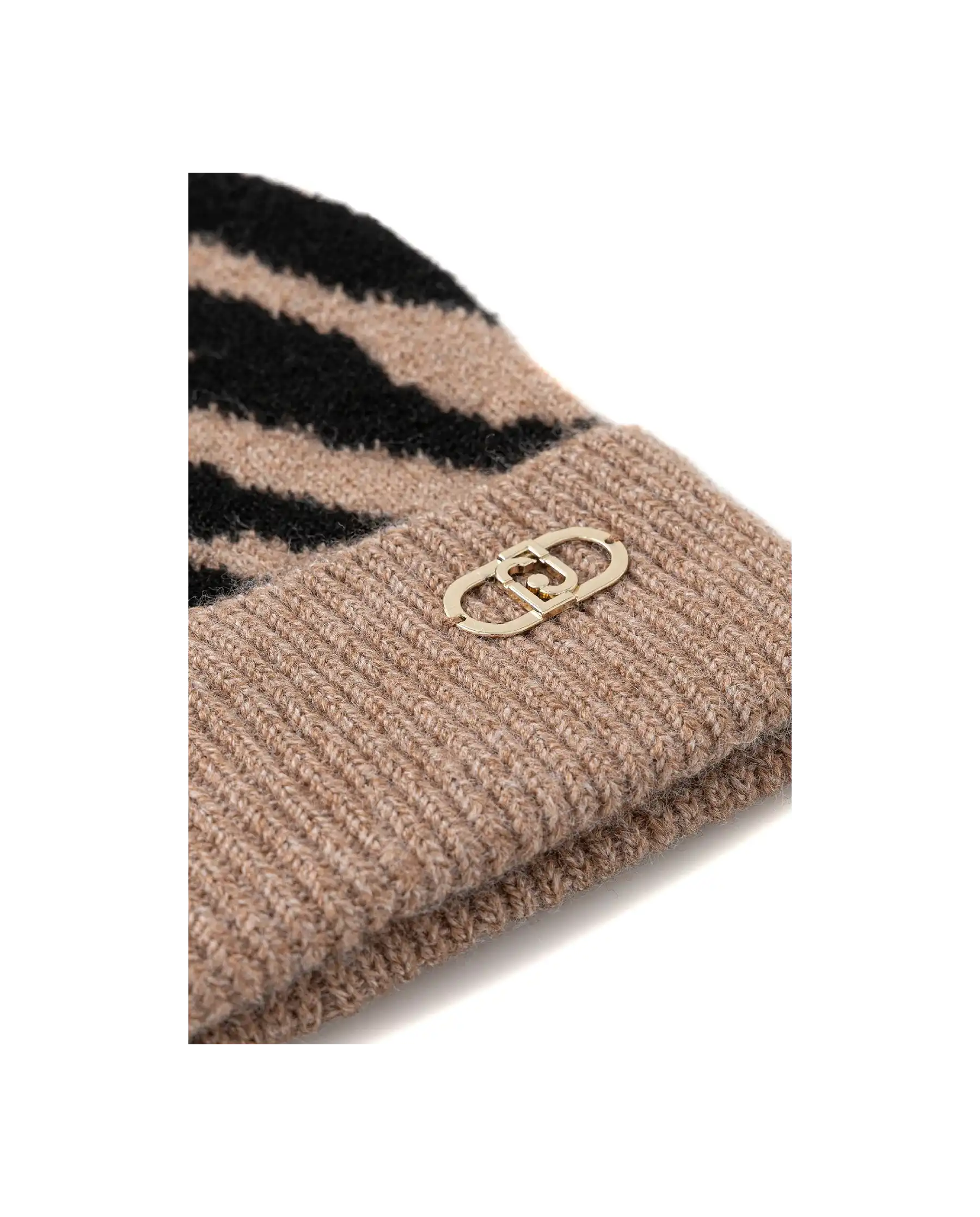 LIU JO BERRETTO ZEBRA CAMMELLO