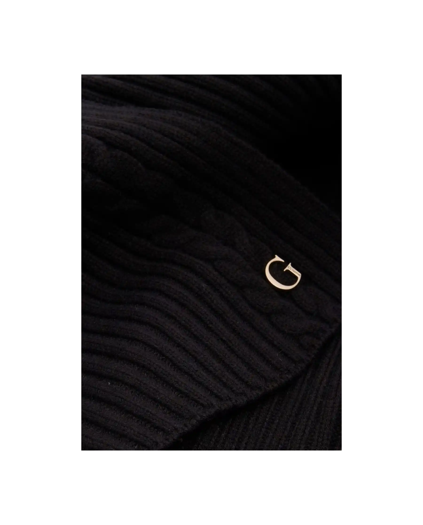 GUESS SCIARPA KNITTED NERO