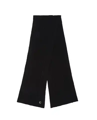 GUESS SCIARPA KNITTED NERO GUESS SCIARPA KNITTED NERO
