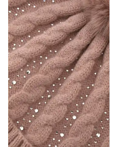 GUESS BERRETTO CON PONPON ROSA GUESS BERRETTO CON PONPON ROSA
