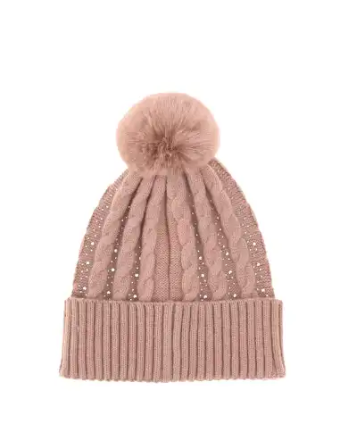 GUESS BERRETTO CON PONPON ROSA GUESS BERRETTO CON PONPON ROSA
