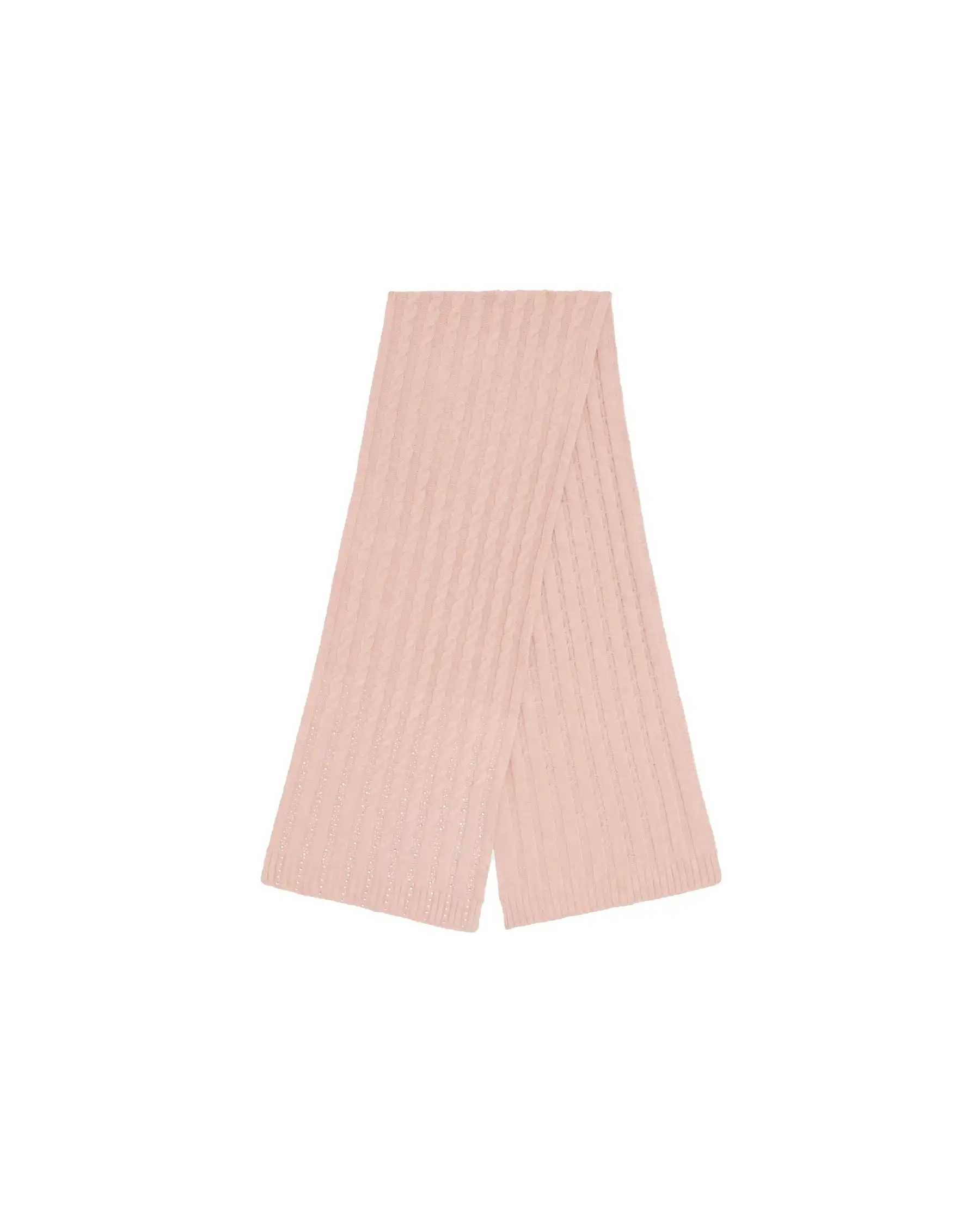 GUESS SCIARPA KNITTED ROSA