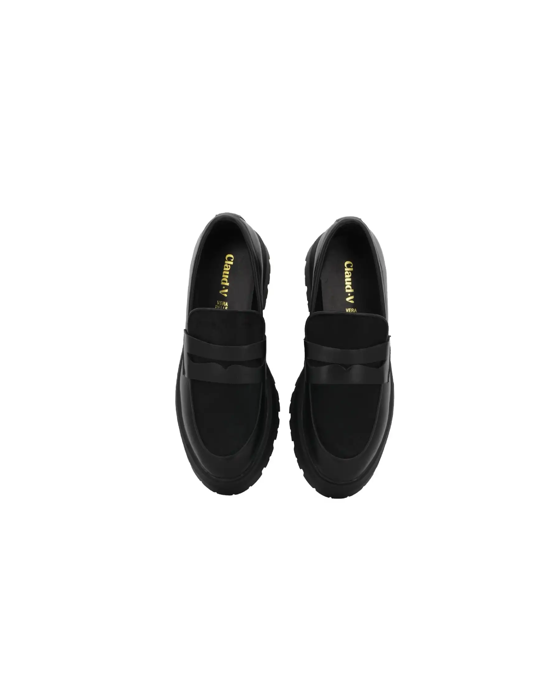 CLAUD•V MOCASSINI NERO