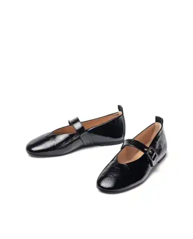 UNISA BALLERINA MARY JANE BORA NERO UNISA BALLERINA MARY JANE BORA NERO