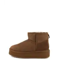 EMU AUSTRALIA STIVALETTI STINGER MICRO FLATFORM MARRONE EMU AUSTRALIA STIVALETTI STINGER MICRO FLATFORM MARRONE