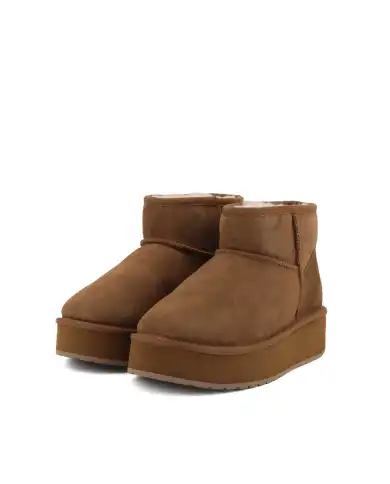EMU AUSTRALIA STIVALETTI STINGER MICRO FLATFORM MARRONE EMU AUSTRALIA STIVALETTI STINGER MICRO FLATFORM MARRONE