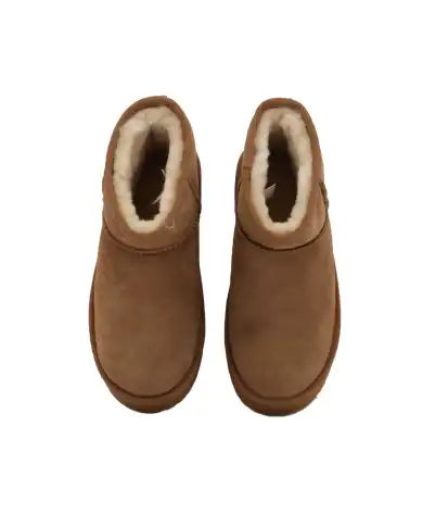 EMU AUSTRALIA STIVALETTI STINGER MICRO FLATFORM MARRONE EMU AUSTRALIA STIVALETTI STINGER MICRO FLATFORM MARRONE