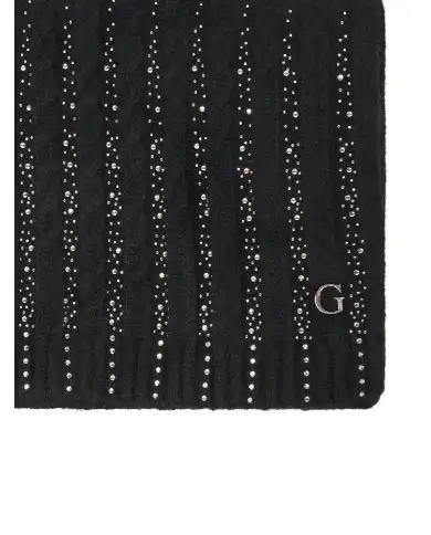 GUESS SCIARPA KNITTED NERO GUESS SCIARPA KNITTED NERO