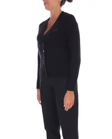 SUN 68 CARDIGAN SOLID WARM NERO SUN 68 CARDIGAN SOLID WARM NERO
