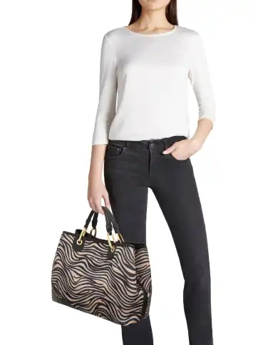 BRACCIALINI BORSA BETH ANIMALIER BEIGE BRACCIALINI BORSA BETH ANIMALIER BEIGE