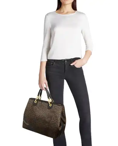 BRACCIALINI BORSA BETH ANIMALIER MACULATO BRACCIALINI BORSA BETH ANIMALIER MACULATO