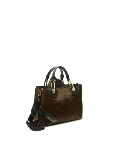 BRACCIALINI BORSA BETH ANIMALIER MACULATO