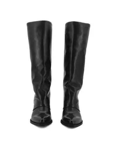 METISSE STIVALI TEXANI NERO