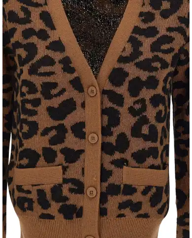 SUN 68 CARDIGAN LEOPARD MACULATO SUN 68 CARDIGAN LEOPARD MACULATO