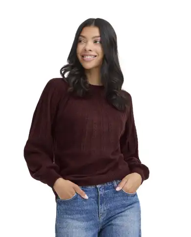 B.YOUNG MAGLIONE MAGGE BORDEAUX B.YOUNG MAGLIONE MAGGE BORDEAUX