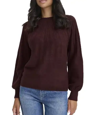 B.YOUNG MAGLIONE MAGGE BORDEAUX B.YOUNG MAGLIONE MAGGE BORDEAUX