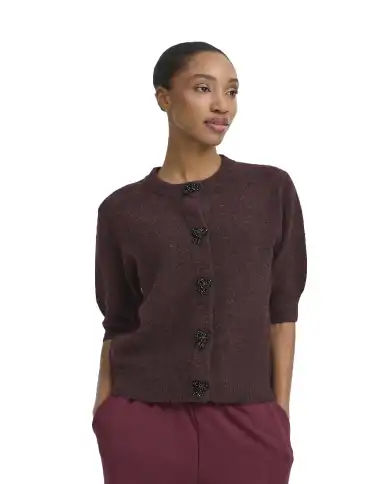 B.YOUNG CARDIGAN OMEA BORDEAUX B.YOUNG CARDIGAN OMEA BORDEAUX