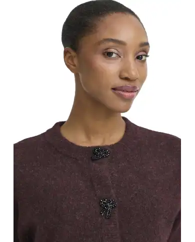 B.YOUNG CARDIGAN OMEA BORDEAUX B.YOUNG CARDIGAN OMEA BORDEAUX