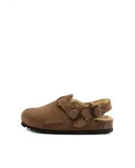 SCHOLL SABOT FAE BACKSTRAP TAUPE SCHOLL SABOT FAE BACKSTRAP TAUPE