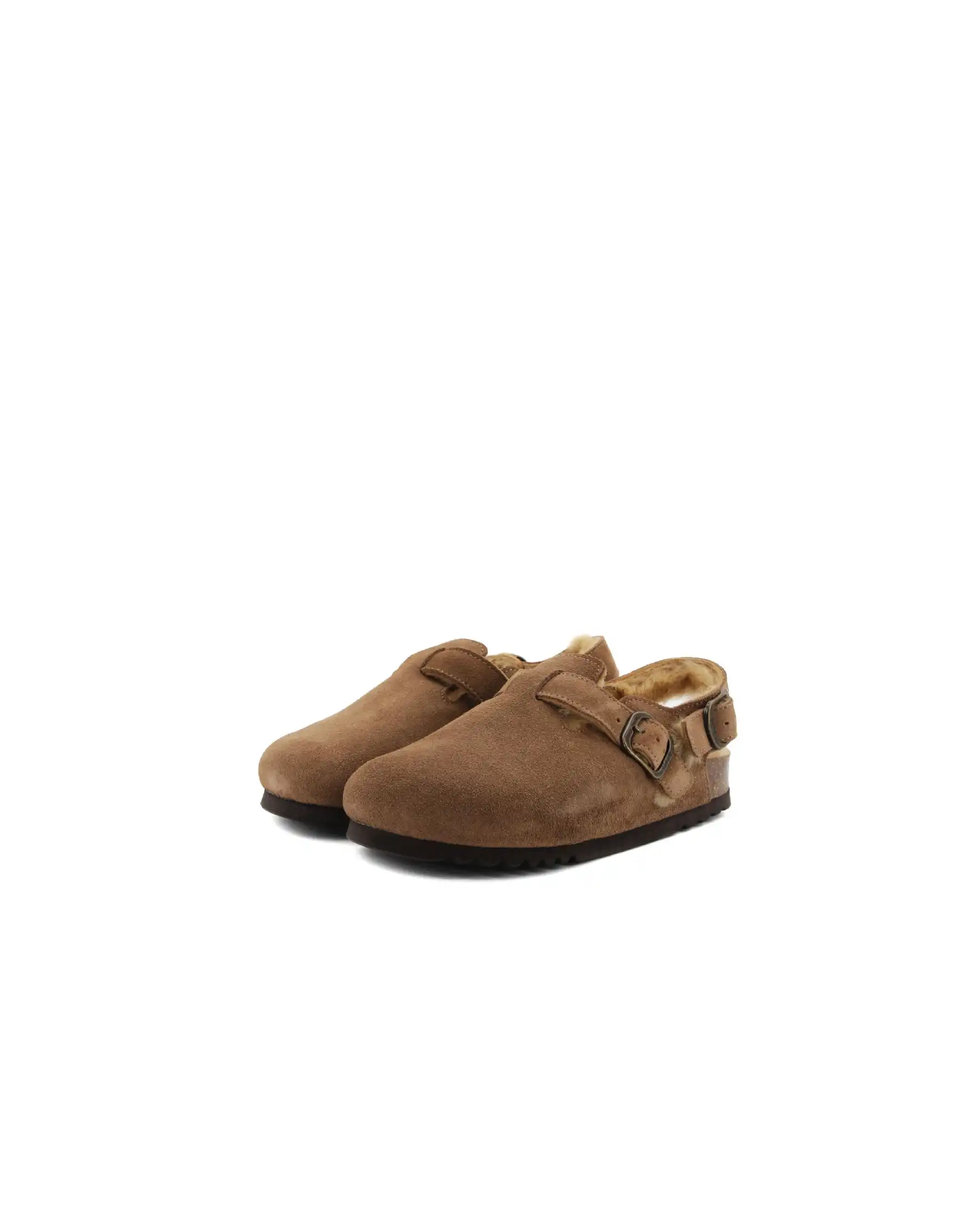 SCHOLL SABOT FAE BACKSTRAP TAUPE