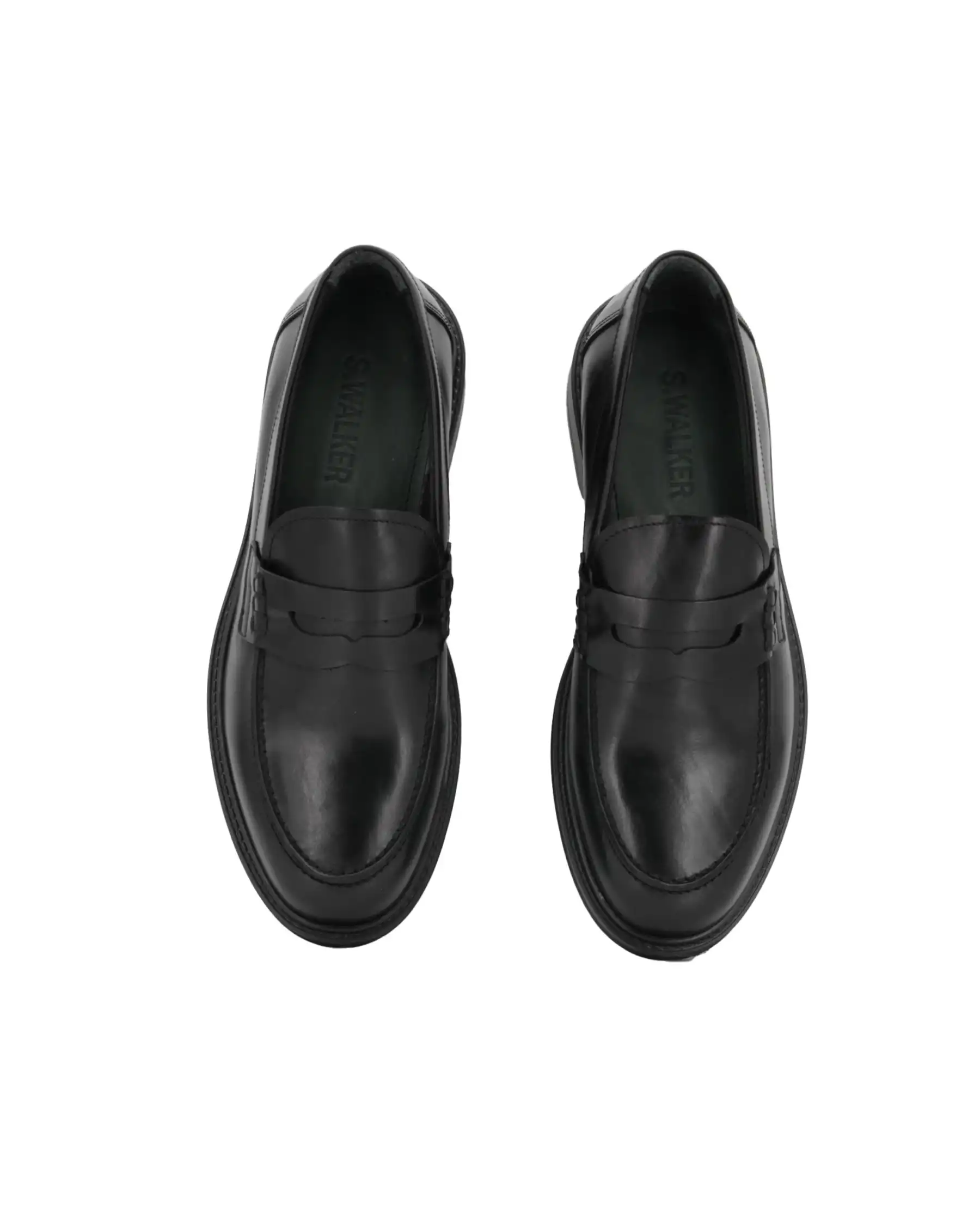 S.WALKER MOCASSINI NERO