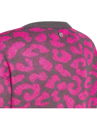 SUN 68 MAGLIONE LEOPARD GRIGIO SUN 68 MAGLIONE LEOPARD GRIGIO