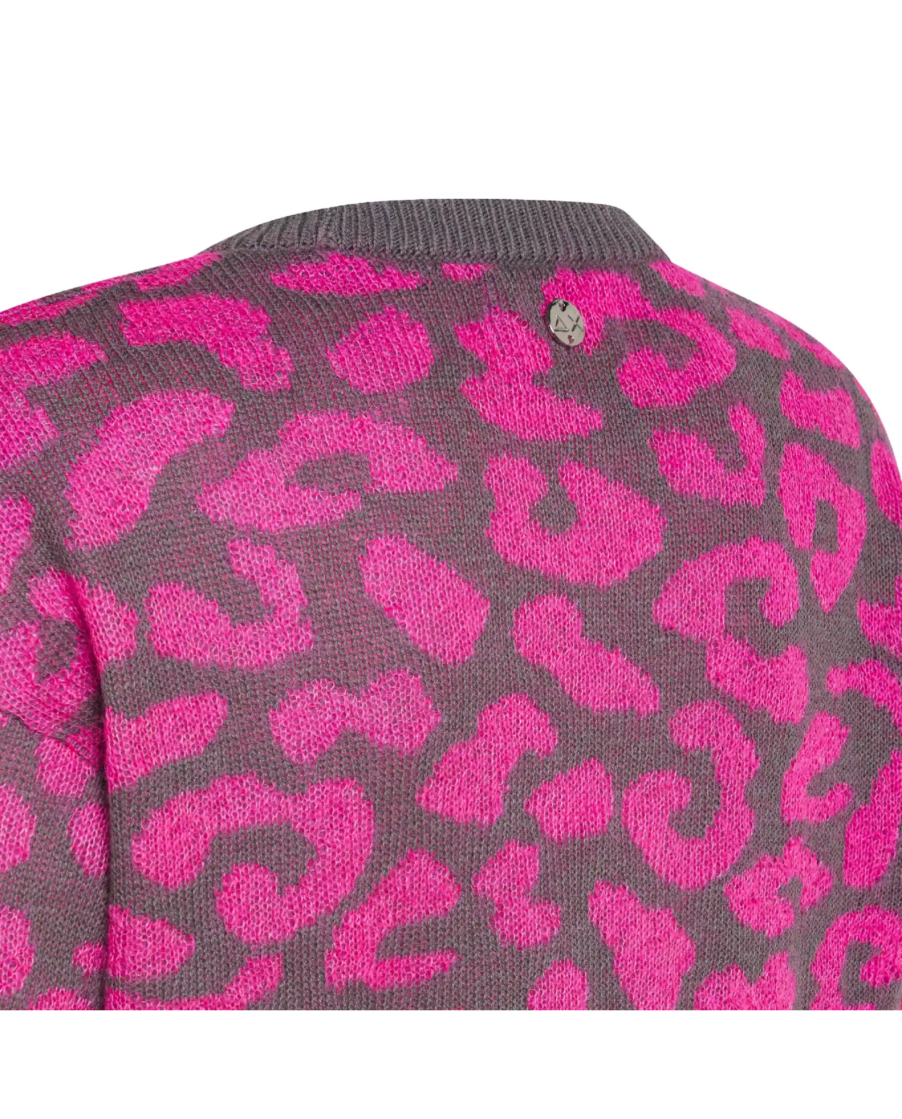 SUN 68 MAGLIONE LEOPARD GRIGIO SUN 68 MAGLIONE LEOPARD GRIGIO