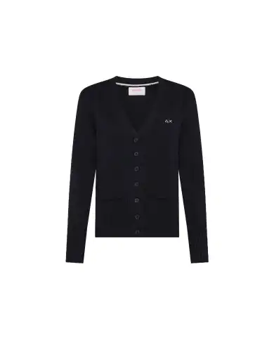 SUN 68 CARDIGAN SOLID WARM BLU SUN 68 CARDIGAN SOLID WARM BLU