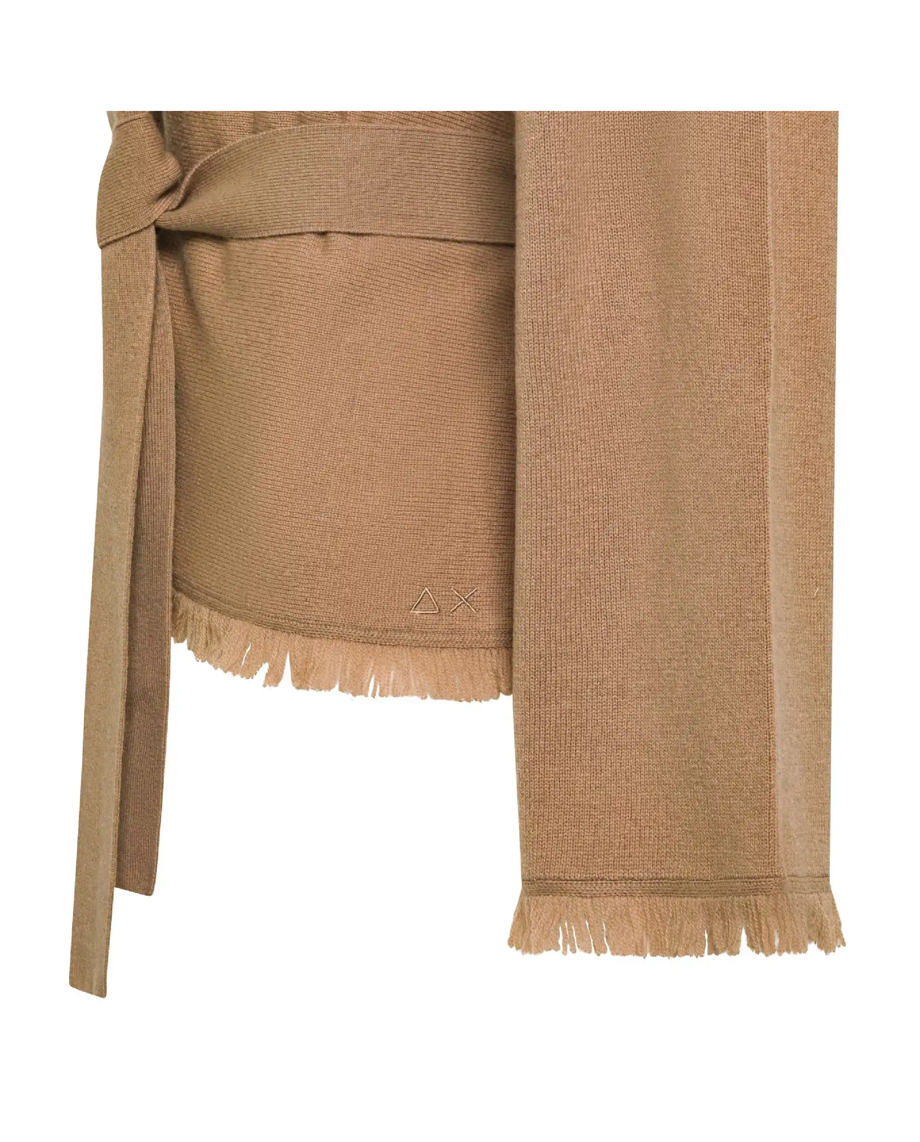 SUN 68 CARDIGAN FRINGES CAMMELLO SUN 68 CARDIGAN FRINGES CAMMELLO