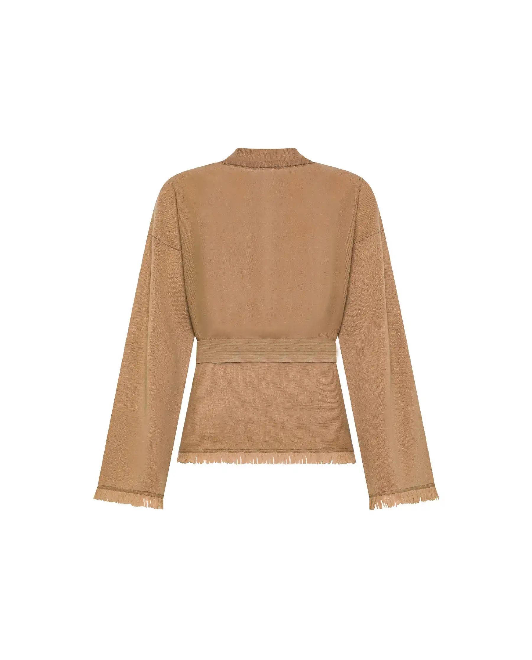 SUN 68 CARDIGAN FRINGES CAMMELLO SUN 68 CARDIGAN FRINGES CAMMELLO