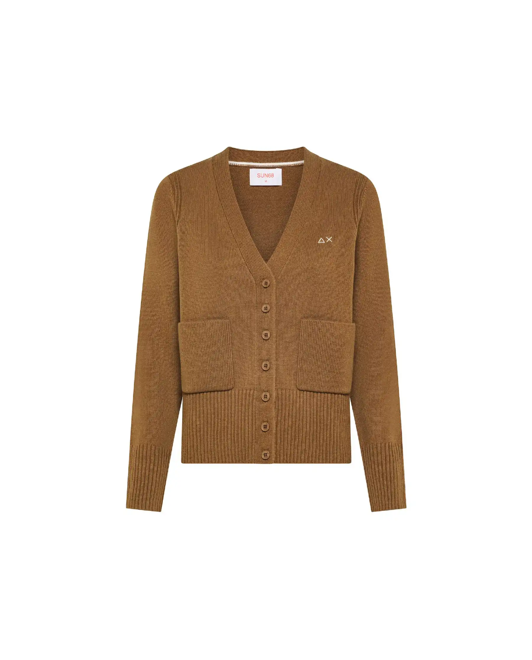 SUN 68 CARDIGAN SOLID WARM CAMMELLO SUN 68 CARDIGAN SOLID WARM CAMMELLO
