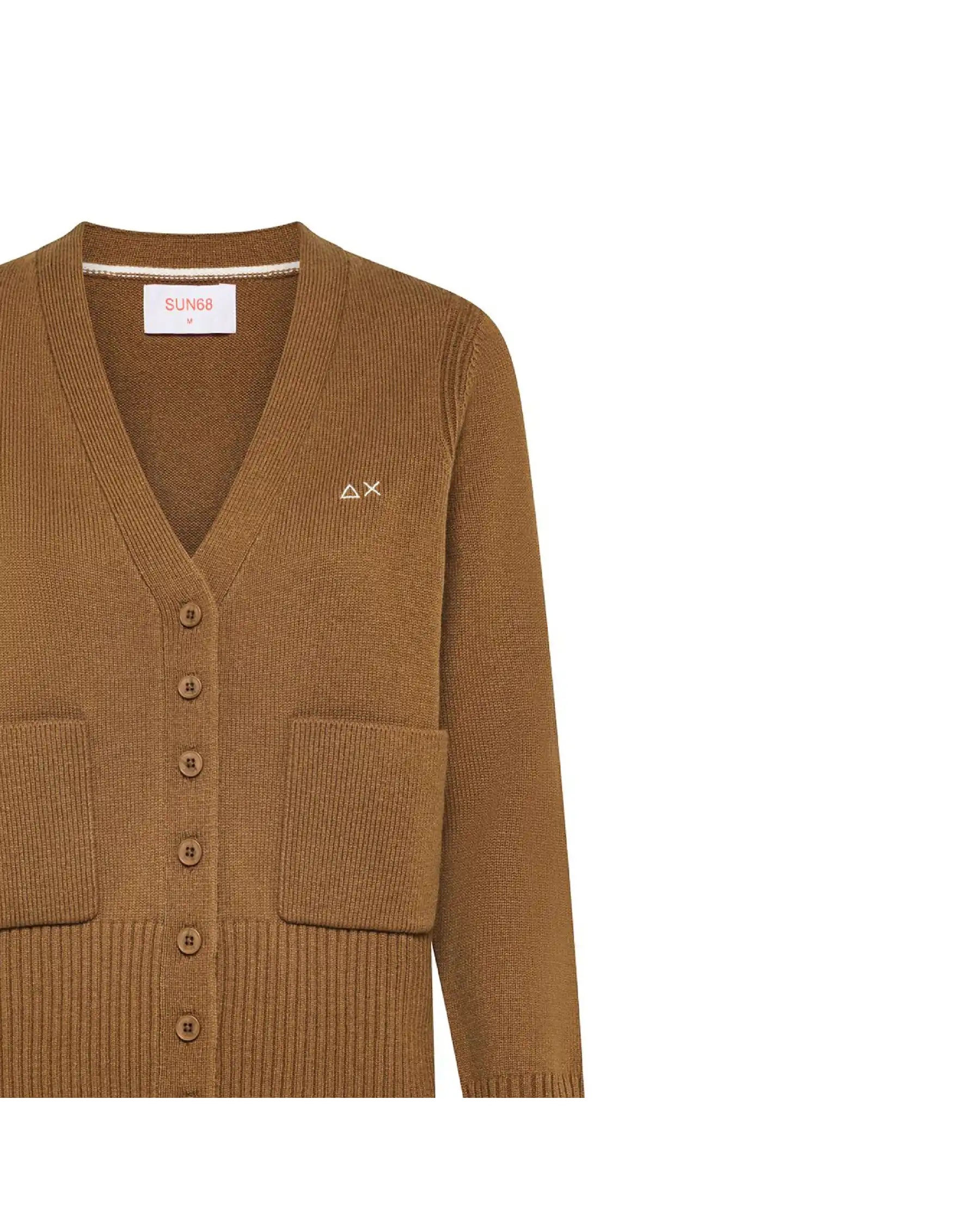 SUN 68 CARDIGAN SOLID WARM CAMMELLO SUN 68 CARDIGAN SOLID WARM CAMMELLO
