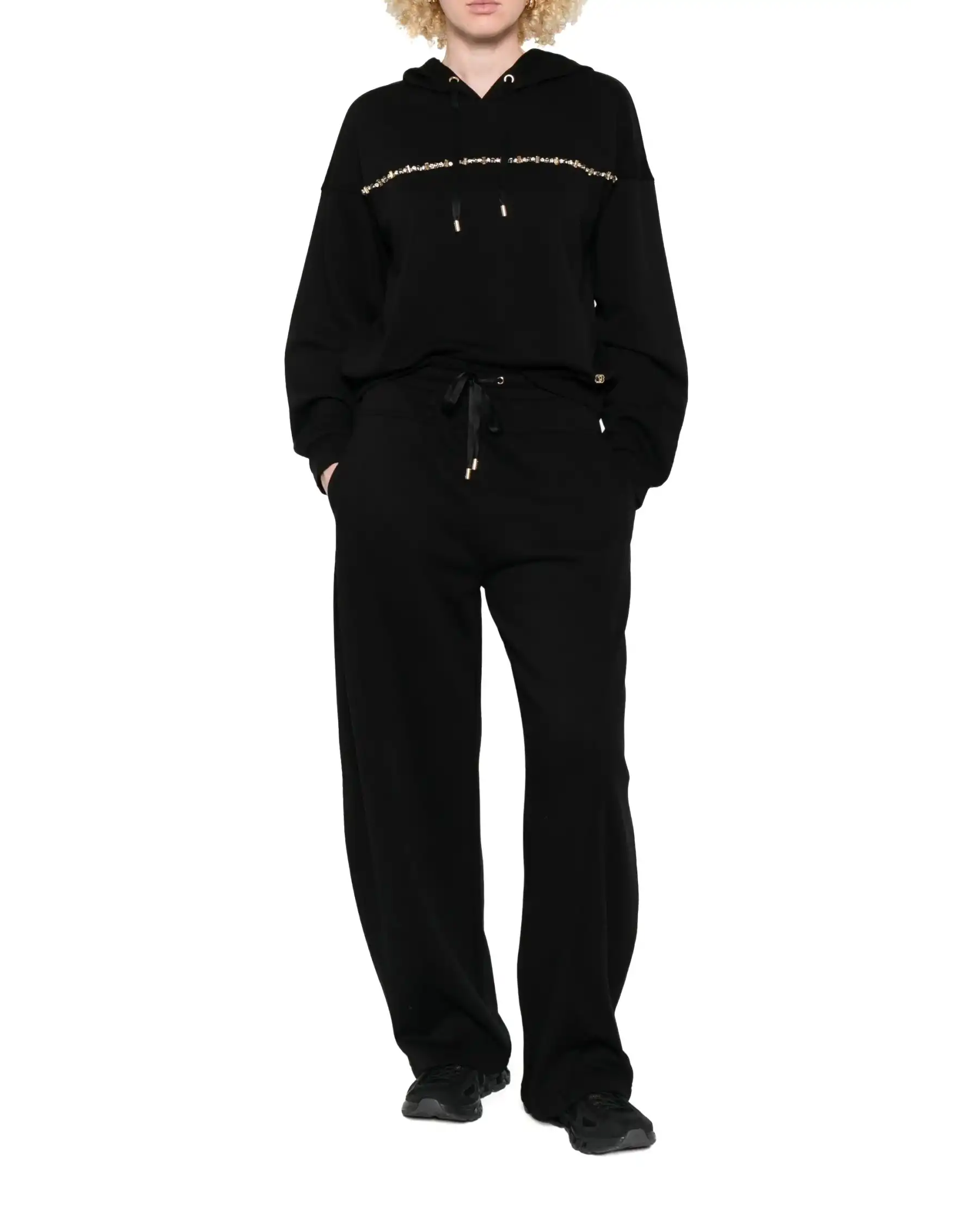 LIU JO FELPA NERO LIU JO FELPA NERO