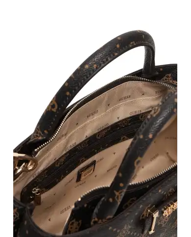 GUESS BORSA CARRIE LOGO MARRONE