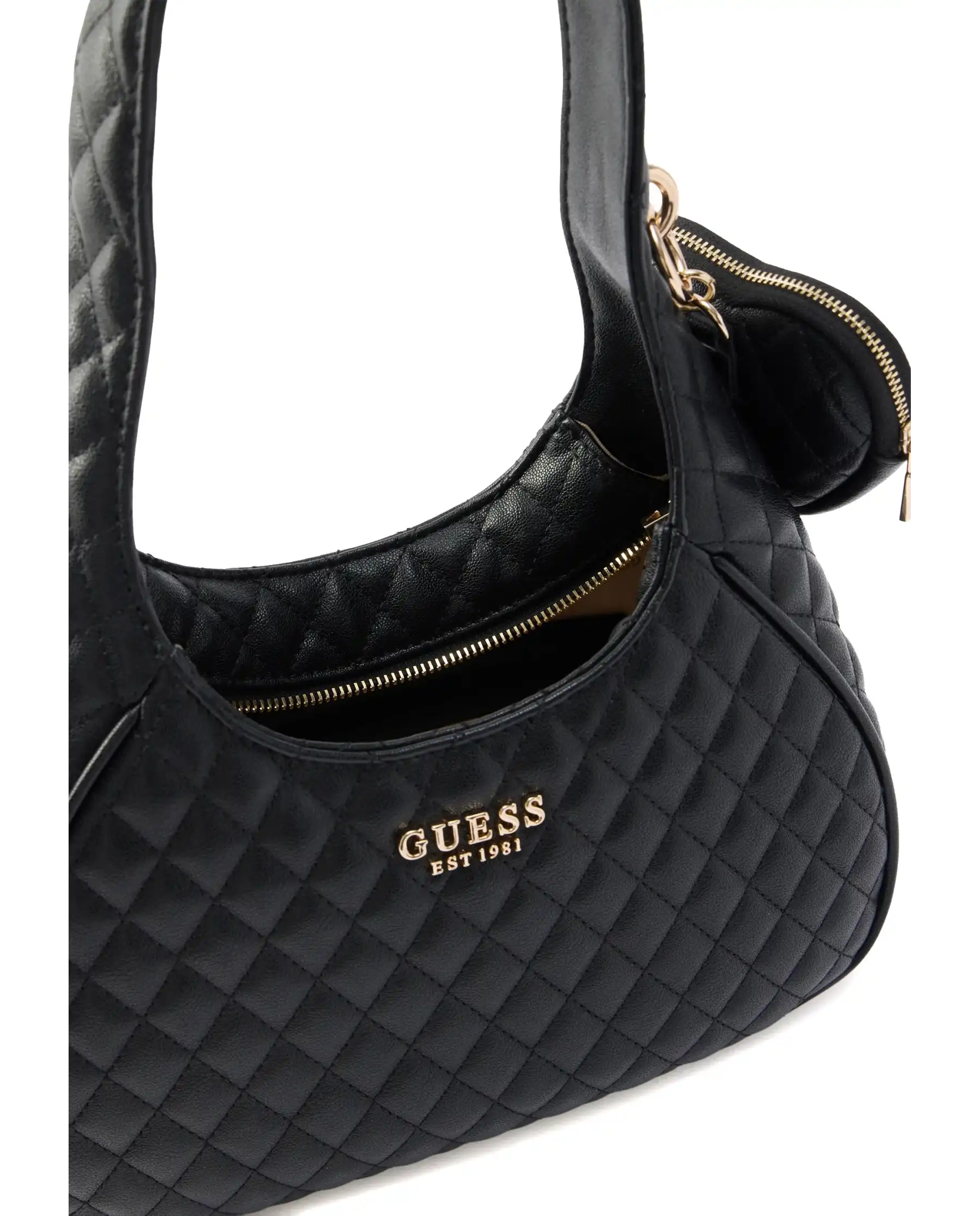 GUESS BORSA ATABEY HOBO NERO