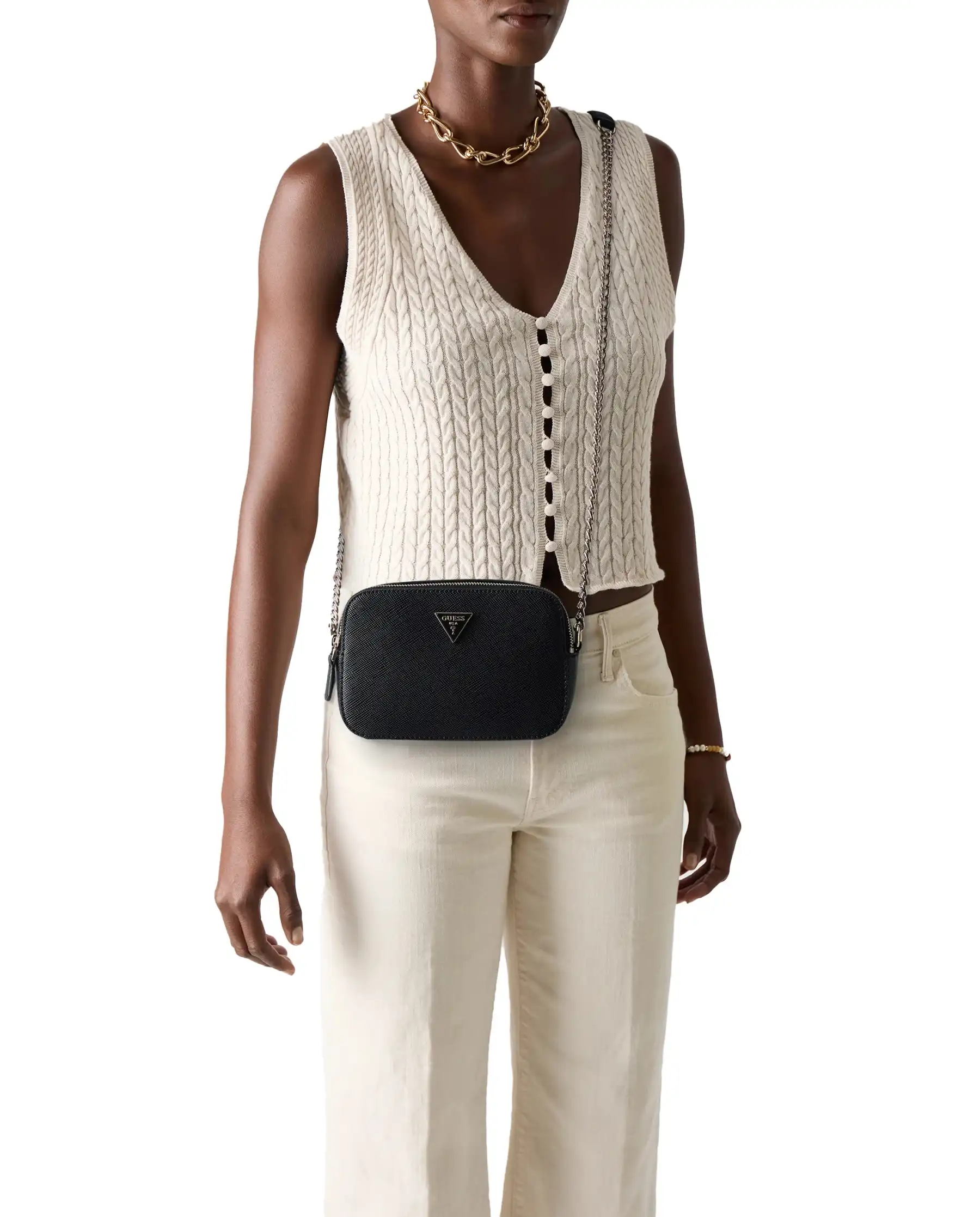 GUESS BORSA CAMERA NOELLE NERO