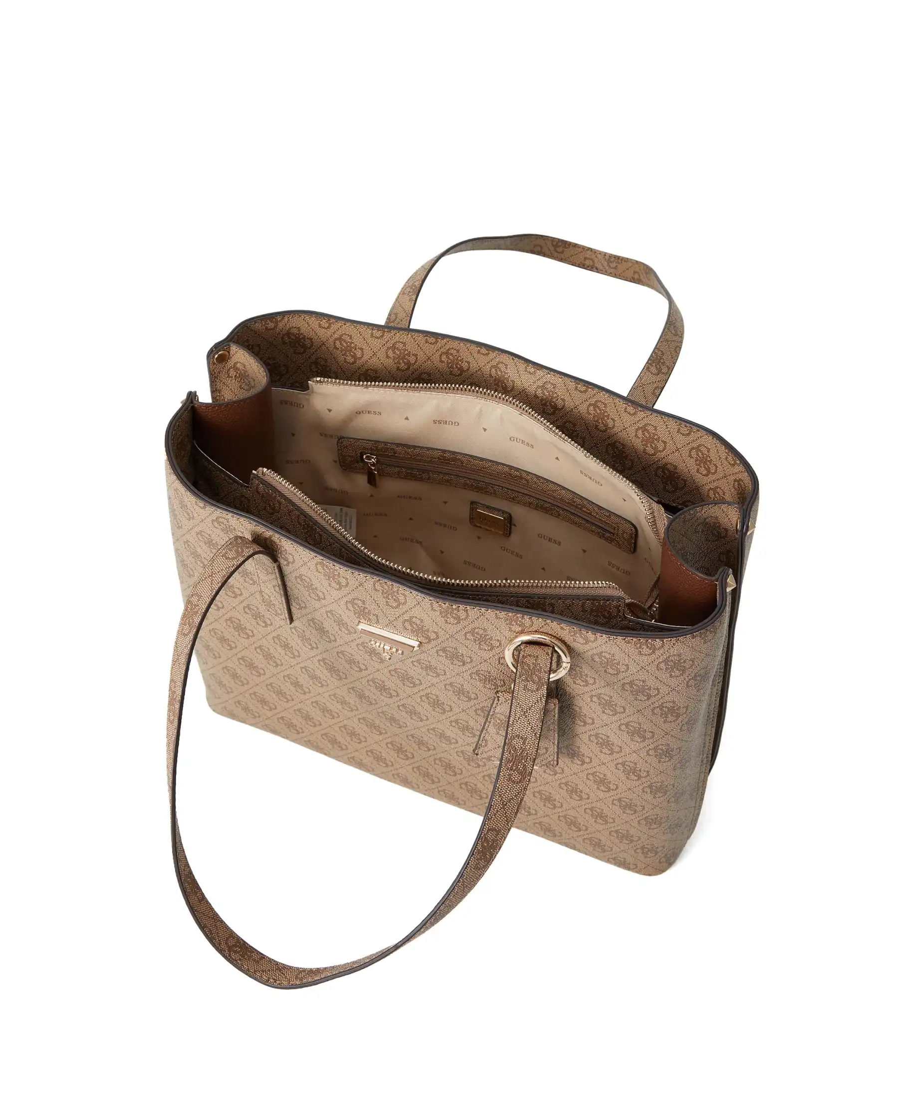 GUESS BORSA MERIDIAN II BEIGE