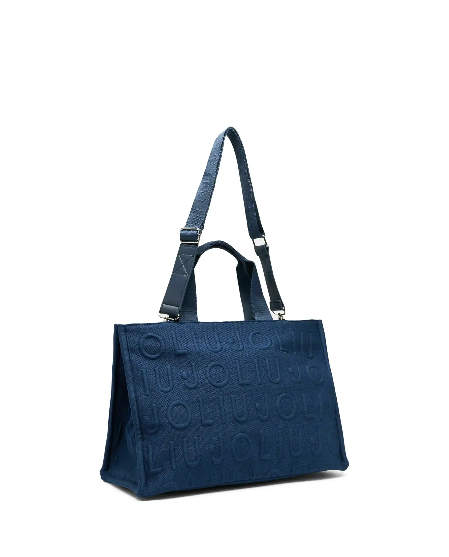 LIU JO BORSA LOGO BUBBLE BLU