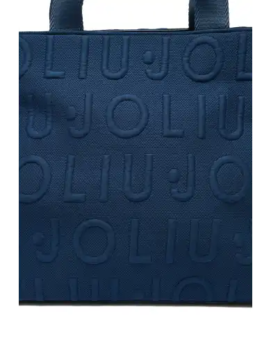 LIU JO BORSA LOGO BUBBLE BLU