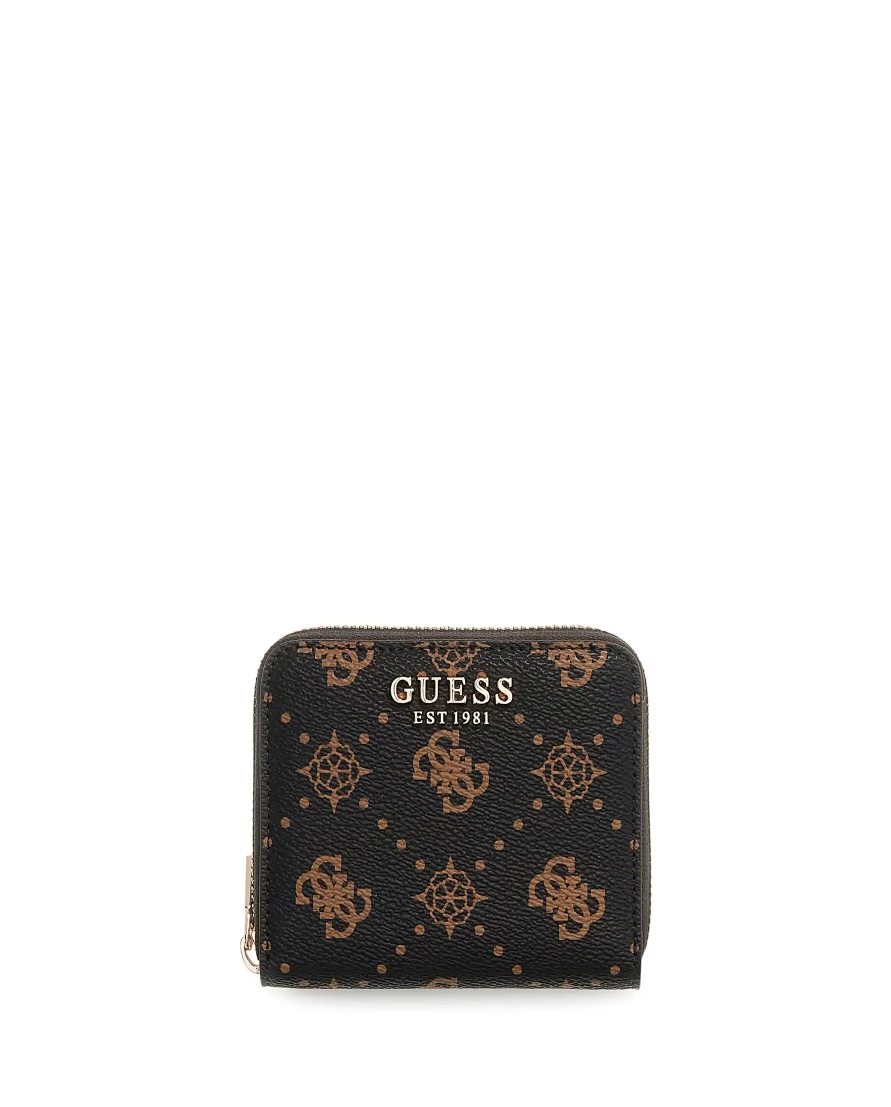 GUESS PORTAFOGLIO CARRIE LOGO MARRONE