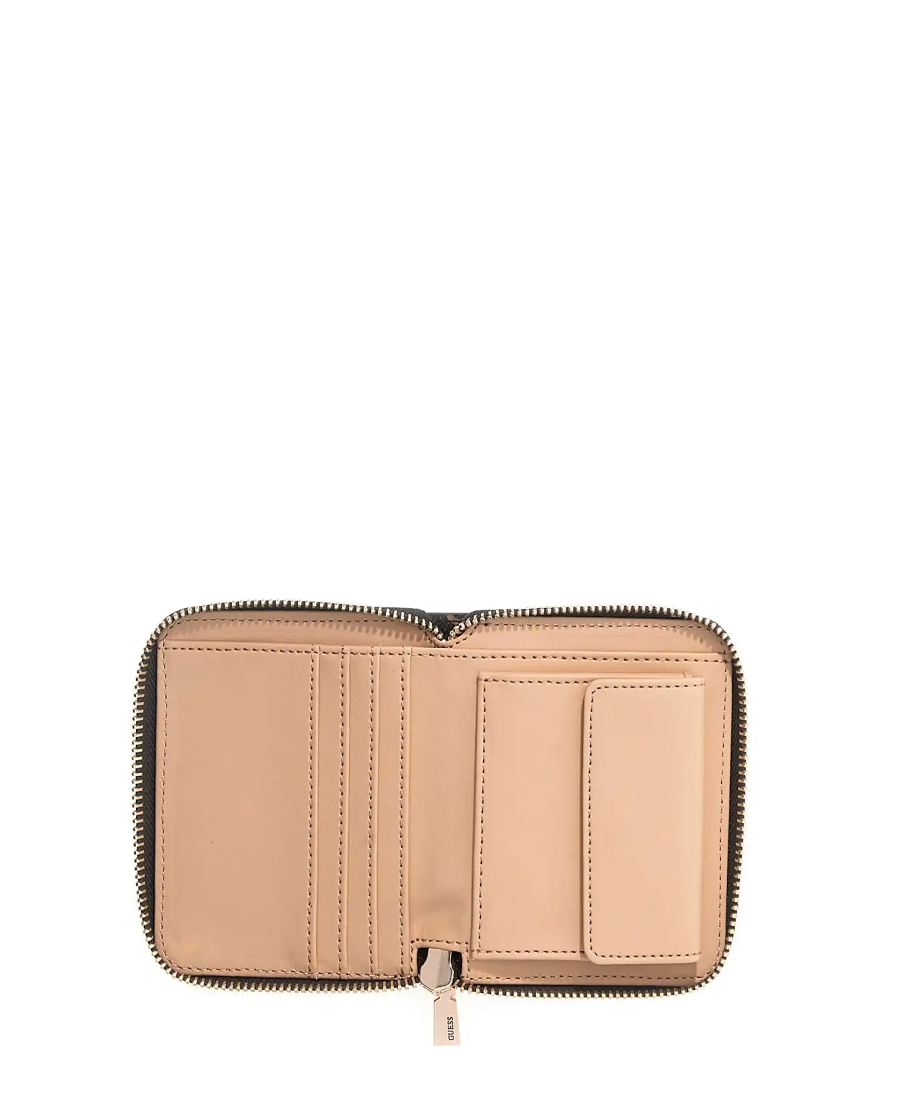 GUESS PORTAFOGLIO CARRIE LOGO MARRONE